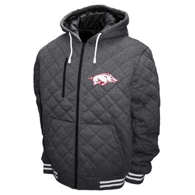 Franchise Club Mens Diamond Quilted Full Zip Jacket (Arkansas, Large)