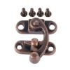 ELICNA 2Pcs Red Copper Box Lock Buckle, Jewelry Suitcase Buckle Clip, Vintage Furniture Hardware Hinge Accessories 29 * 33 Mm. view 1