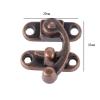 ELICNA 2Pcs Red Copper Box Lock Buckle, Jewelry Suitcase Buckle Clip, Vintage Furniture Hardware Hinge Accessories 29 * 33 Mm. view 2