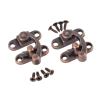 ELICNA 2Pcs Red Copper Box Lock Buckle, Jewelry Suitcase Buckle Clip, Vintage Furniture Hardware Hinge Accessories 29 * 33 Mm. view 4