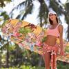 Blush Swimwear Cover Up Crochet Sarong,Sexy Fashion Beach Hand Crochet Shawl Capelet Fishnet Net Skirt.(SJJ42-Blush) view 3