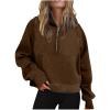 XUNRYAN Womens Fall Fashion Sweatshirts Long Sleeve Crew Neck Pullover Sweatshirt Casual Outfits 2023 Fall Clothes view 1