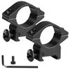 LONSEL 1'' Scope Rings, 2Pcs High Profile or 2Pcs Medium Profile 1 Inch Scope Mount Rings for Picatinny Rail (Single Screw - Low Profile - 2 Pcs) view 1