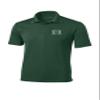 Sport Your Gear Hawaii Rainbow Warriors Prime Athletic Logo Micropique Moisture Wicking Lightweight Golf Polo Green, 3XL view 1