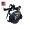 Riddell Hard Cup Chinstrap Buckles + US Flag Helmet Decal (Small, Navy) - Green Gridiron