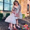 7th 8th Birthday Girl Outfit: Seventh Eighth Birthday Dress for Girls Cake Smash Toddler Boho Rainbow Princess Dresses Party Pageant Gown Kids Mini Tutu Skirt Photoshoot Apricot Confetti 7-8 Years view 3