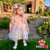 7th 8th Birthday Girl Outfit: Seventh Eighth Birthday Dress for Girls Cake Smash Toddler Boho Rainbow Princess Dresses Party Pageant Gown Kids Mini Tutu Skirt Photoshoot Apricot Confetti 7-8 Years view 4