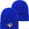 '47 MLB Unisex-Adult Primary Logo Cuffed Knit Primary Logo Team Color Beanie Hat Cold Weather Hat, One Size (Toronto Blue Jays Blue) view 1