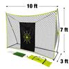 Elite Athletics Golf Practice Net and Chipping Net with Golf Mat, Impact Target, Rubber Tee, and Carry Bag for Backyard, Garage, and Indoors view 2