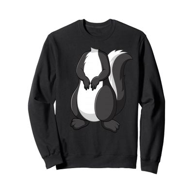 Skunk Shirt Adult Kids Men Women Skunk Costume Sweatshirt