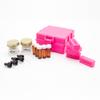 Leerburg Five Odor Scent Kit - No Odors Included, Empty Training Set for Scent Work or Police or Military Detection Dog Training (Pink), 5 Earth Magnet Odor Boxes - Supply Your Own Training Odors