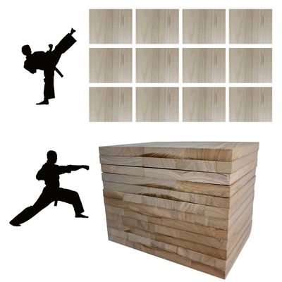 TDIAVH 12pcs Taekwondo Karate Breaking Boards,9mm Thicknesses Breaking Boards Martial Arts,Wood Boards for Breaking,ata Taekwondo Rebreakable Boards Practice Performing for Adult