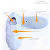 Toddler & Kids White Gymnastics Shoes - Trampoline & Tumbling - Agility Gym Shoes, Goat Leather Slip-on Rubber Sole, White, 1 Little Kid view 3