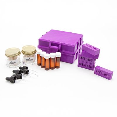 Leerburg Five Odor Scent Kit - No Odors Included, Empty Training Set for Scent Work or Police or Military Detection Dog Training (Purple), 5 Earth Magnet Odor Boxes - Supply Your Own Training Odors