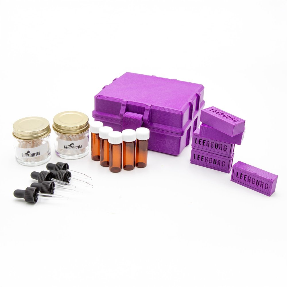 Leerburg Five Odor Scent Kit - No Odors Included, Empty Training Set for Scent Work or Police or Military Detection Dog Training (Purple), 5 Earth Magnet Odor Boxes - Supply Your Own Training Odors