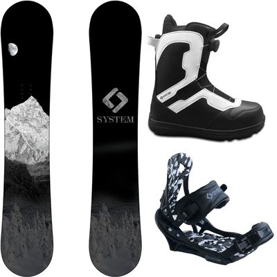 System Package MTN Snowboard 158 cm Wide APX Bindings APX Boots 13