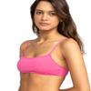 Roxy Women's Bralette Bikini Top  Quick-Dry Swim Top, Removable Pads, UPF 50+ Sun Protection, Pink, Large view 4