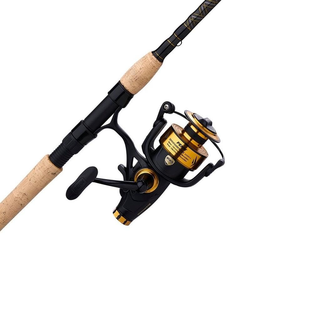 PENN 7' Spinfisher VII Live Liner Spinning Fishing Rod & 4500 Reel Combo, 10-17lb Line Rating, Medium Power, IPX5 Sealing, CNC Gear Technology with Brass Main Gear