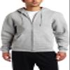Soffe Mens Classic Zip Front Hooded Sweatshirt Oxford view 1