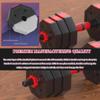 Adjustable Dumbbell Set Home Fitness Adjustable Weight for Men and Women, Office Strength Training Barbell, Gym Equipment (Color : Black red, Size : 7.5kg/16.5lb*2pcs) view 4