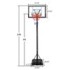 Basketball Hoop Outdoor Portable Basketball Goals, Adjustable Height 7ft - 10ft for Adults & Teenagers view 2