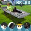 NAIZEA Folding Camping Cots for Adults, Folding Cot with Mattress, Camping Foldable Bed, Portable Military Cot, Double Layer Oxford Strong Heavy Duty Sleeping Cots w/Carry Bag for Camp Office Travel view 2