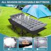 NAIZEA Folding Camping Cots for Adults, Folding Cot with Mattress, Camping Foldable Bed, Portable Military Cot, Double Layer Oxford Strong Heavy Duty Sleeping Cots w/Carry Bag for Camp Office Travel view 3