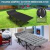 NAIZEA Folding Camping Cots for Adults, Folding Cot with Mattress, Camping Foldable Bed, Portable Military Cot, Double Layer Oxford Strong Heavy Duty Sleeping Cots w/Carry Bag for Camp Office Travel view 4