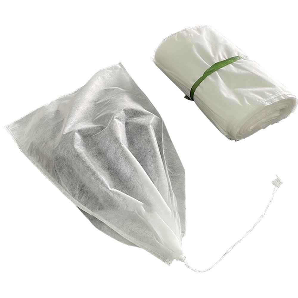 ECYC Ltd 25 Pcs Dust Shoe Bags with Drawstring, Non-Woven Fabric Shoe Storage Pouch Dust Proof Shoe Cover Portable Travel Shoe Bags for Home or Traveling Storing Packing Accessories, 24x38cm