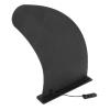 11in/28cm Surf SUP Fin, PVC Fixed Socket Center Stabilizer Attachment Replacement for Longboard Surfboard,Black view 4