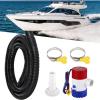 Bilge Pump Kit, 1-1/8 Inch Dia Bilge Pump Installation Kit, Boat Bilge Water Pump, 12V 1100gph Electric Boat Bilge Water Pump, 6 FT Hose, for Boating Aquaculture Industrial Use view 2