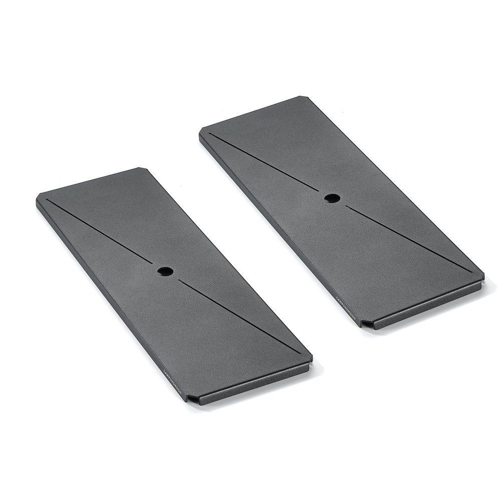 camping moon IGT Top Board Bridge Table Laser Top Board Half 2pcs Black CK-12BK-2P