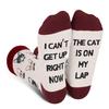 Funny Cat Socks for Women Mom Teen Girls- I Can t Get Up Right Now Animal Novelty Cool Socks- Mothers Valentines Easter Cat Lover Birthday Gifts Christmas Stocking Stuffers view 1