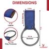 Armory Replicas - Hand Forged Medieval Viking Battle Axe Holder - Genuine Bovine Leather Functional Costume O-Ring Weapon Belt Holster view 2