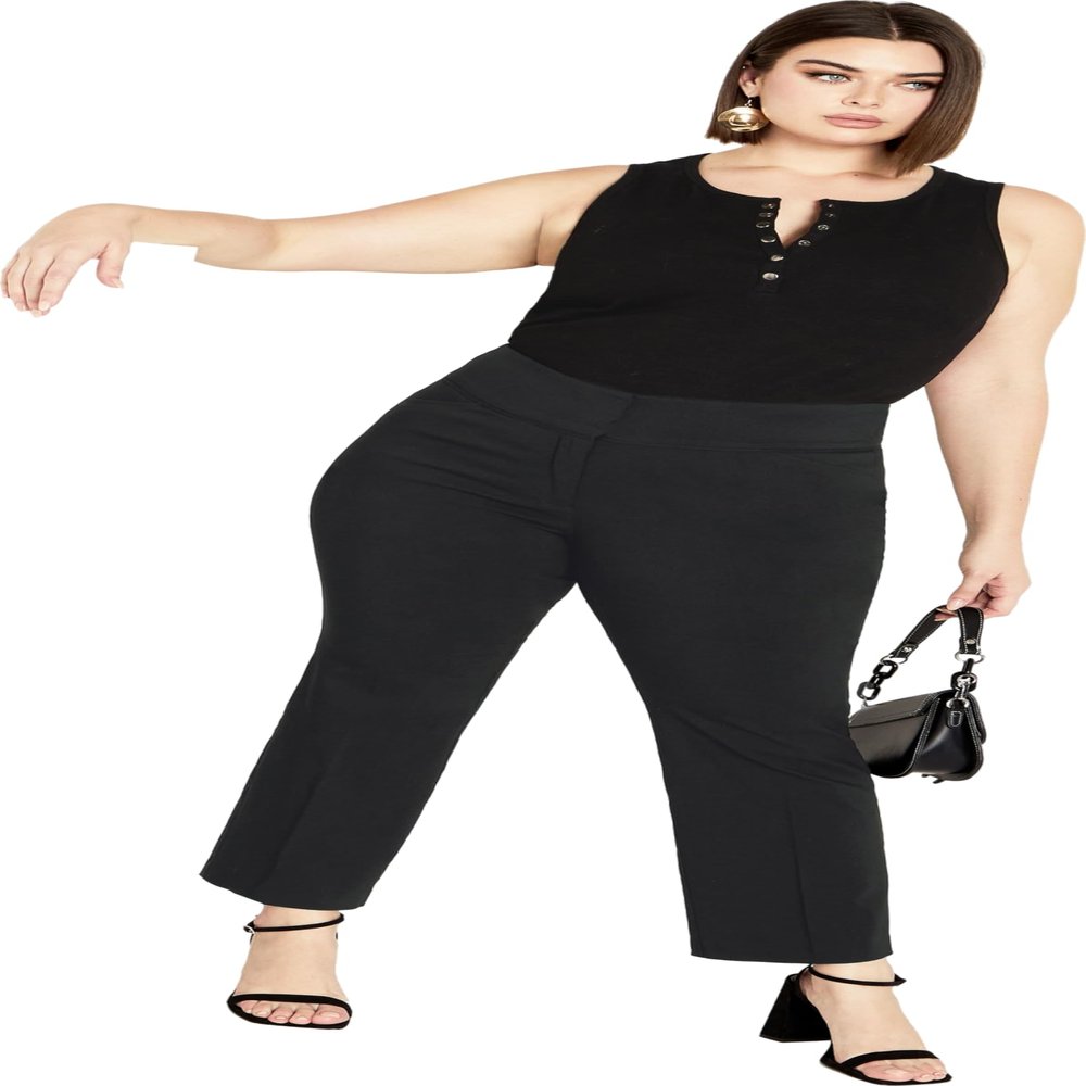 Avenue Women's Plus Size Super Stretch Trouser Black