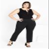 Avenue Women's Plus Size Super Stretch Trouser Black view 2