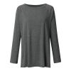 Women's Plus Size Tops Womens Tunics or Tops to Wear with Leggings Long Sleeve Loose Fit Fall Clothes Crewneck Gradient Comfy Shirts Blouses view 3