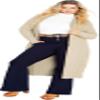 Avenue Women's Plus Size Cardigan - Paris Longline Oatmeal view 1