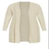 Avenue Women's Plus Size Cardigan - Paris Longline Oatmeal view 4