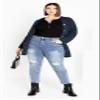 Avenue Women's Plus Size Cardigan - Amber Boucle, 16 view 2
