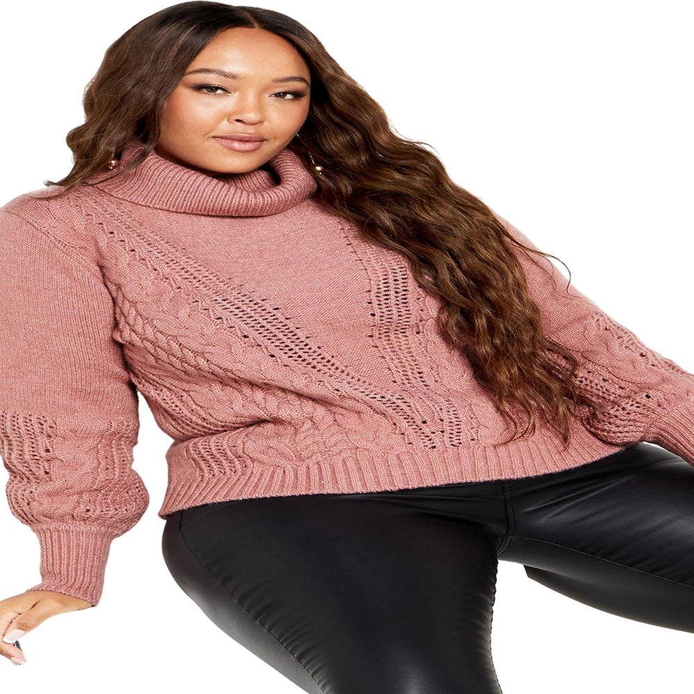 Avenue Women's Plus Size Maeve Sweater Rose