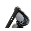 Small Cat Eye Diamond Sunglasses Women Trendy Vintage Shiny Shades Fashion Rhinestone Sunglasses Half-frame Sun Glasses (black&purple) view 4
