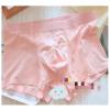 Fashion Hot Couple Panties Japanese Cute rabbit plush lace-up panties Women Briefs Men Boxer Shorts blue 2 set (Color : Blue, Size : Female XL+Male L) view 4