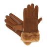 isotoner Women's Water Repellent Touchscreen Stretch Mya Faux Fur Cuff Gloves view 4