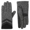 isotoner Women's Water Repellent Shortie Spandex Touchscreen Gloves with Rib Knit Cuff view 1