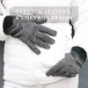 isotoner Women's Water Repellent Shortie Spandex Touchscreen Gloves with Rib Knit Cuff view 4