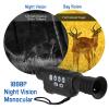 Anti-Blur Night Vision Monocular 30mm Lens 2.3X-9.2X Zoom,0.38 inch OLED Screen 1080p Digital Ranger Finder, 850nm Invisible IR waveligh for Outdoor Hunting Night Vision with WiFi APP view 3