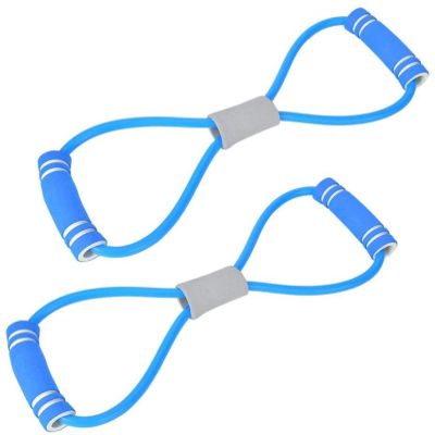 UPgLow Open Back Chest Expansion Yoga Fitness Elastic Rope Tension Band 8 Words Pulling Rope Eight Words Chest Expander