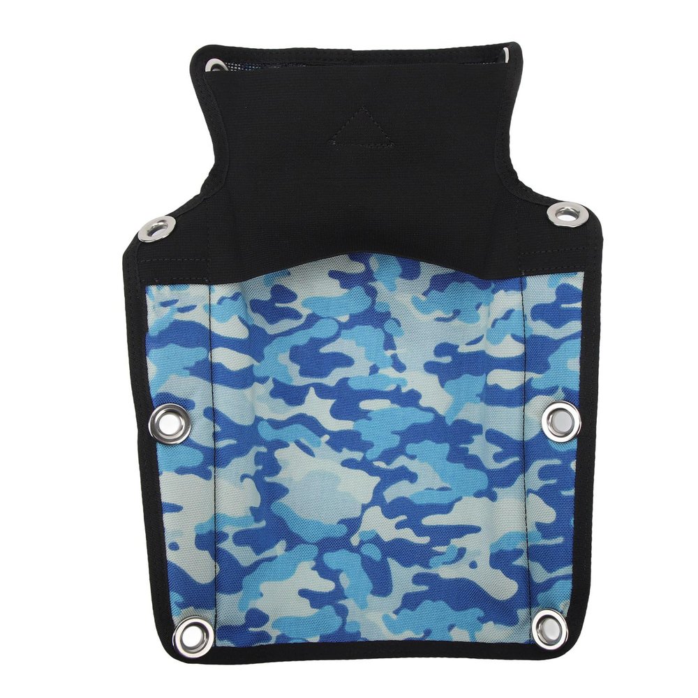 Airshi Scuba Diving Back Plate, Scuba Diving Backboard Cushion Comfortable Stainless Steel Gas Eye for Diver (Camouflage Blue)