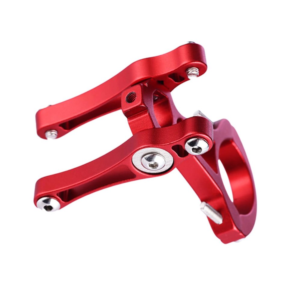 Kisangel 3pcs Aluminum Alloy Bike Bottle Holder Conversion Rack Easy Install Dual Clamp for Compatible Types